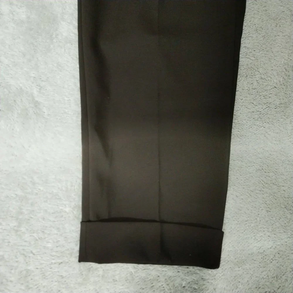 Reiss Trousers Mens 34 (34x28) Dark Aubergine Wool Nakata Drawstring Relaxed - Picture 14 of 16